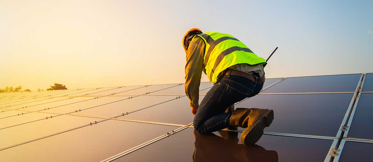 residential solar panel installation